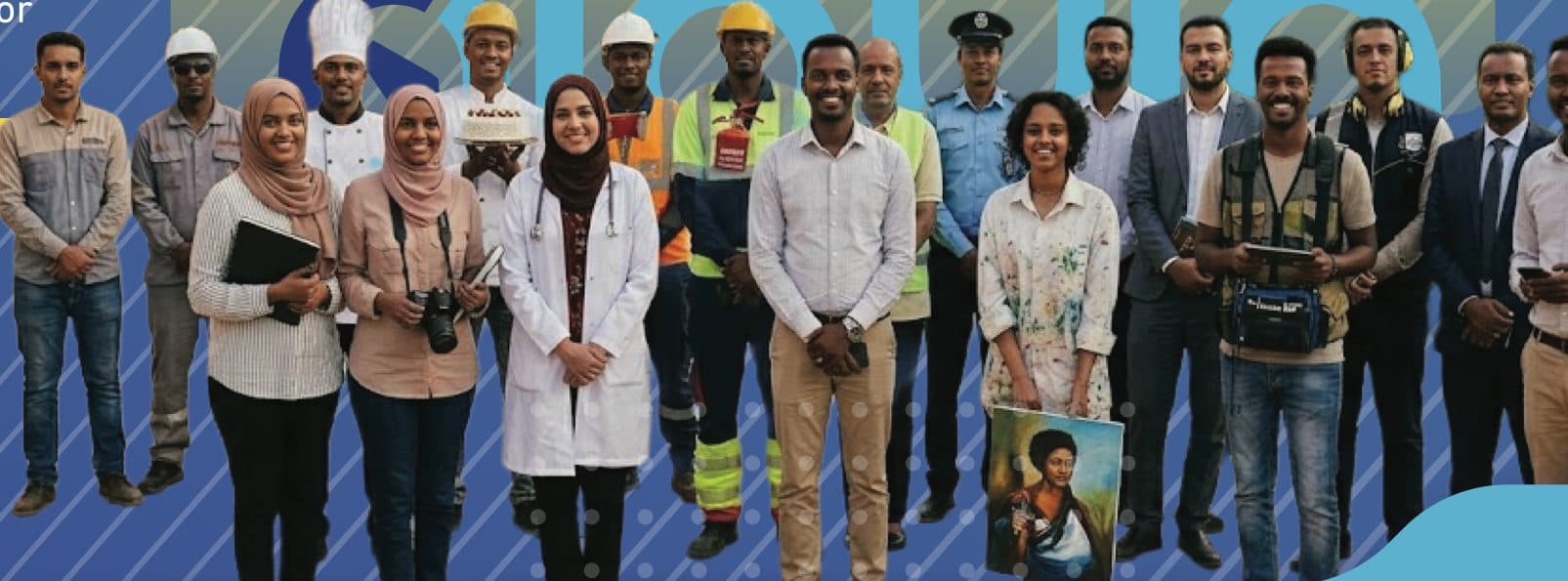 Aloula workforce on site